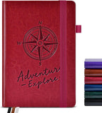 PAIBAS Blank Journal Notebook for Women Men,160 Pages,A5 Hardcover Sketchbook for Drawing, Sketch book, Unlined Notebooks for School,Work, Note Taking,Travel Journals for Writing 5.8"x8.5" (Burgundy)