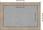 Amanti Art Silver Framed Magnetic Board 26x38 Large Vision Board for use with Magnets, 100% Metal Sheet to Display Items as Office Decor or for Home Organization in mudroom, Kitchen or Kids Room