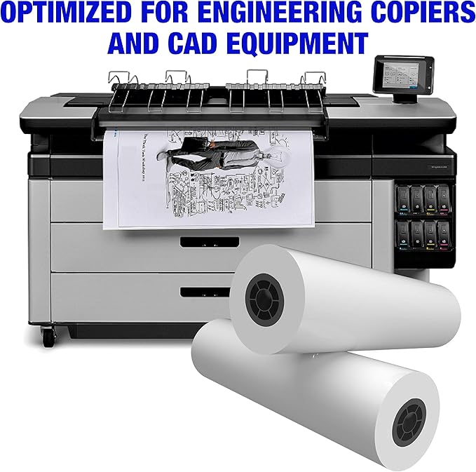 Alliance Wide Format Paper 24" x 500' Rolls Bond Engineering (24lb | 2 Rolls, 24 In x 500 Ft | 3" Core)