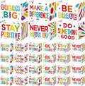Honoson 24 Pcs Bulk Inspirational Privacy Folders for Students Cardboard Test Privacy Boards Motivational Words Desk Dividers Shield for Classroom School Study Supplies, 6 Styles (Gorgeous)