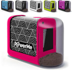 POWERME Electric Pencil Sharpener - Pencil Sharpener Battery Powered for Kids, School, Home, Office, Classroom, Artists – Battery Operated Pencil Sharpener For Colored Pencils, Ideal For No. 2 (Pink)