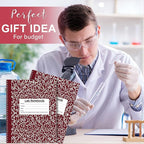 Affrolling 2 Pack Carbonless Lab Notebook Carbon Copy 8.5'' x 11'' 50 Sets of Pages 100 Pages Total Laboratory Engineering Chemistry Computation Notebook Science Grid Coil Binding(Wine Red and White)