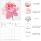 Graphique 2026 Fleurs Wall Calendar | 12” x 12” | Thick Paper | Home & Office Organizer | Large Monthly Grid | 3 Languages & Marked Holidays | 4 Month Preview Page for 2027
