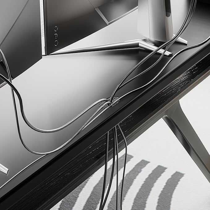 GECKOSTROLL All-Metal Foldable Monitor Stand with 28cm Wide Desktop,, Headphone & Mic Jack, Detachable Phone Holder, (Basic Version, 760mm)