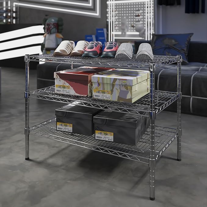 Regal Altair 21" Deep x 36" Wide x 27" Height Wire Shelving Kit | 3-Tier | NSF Commercial Storage Rack Unit