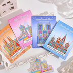 4pcs Metal Bookmarks with Transparent Design, Cute Book Marks for Readers, Aesthetic Book Markers for Kids, Teens, Teachers, Students, Book Accessories Gifts for Book Lovers, Reading Women and Men