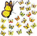 50Packs Decorative Thumb Tacks Butterfly Push Pins Yellow Thumbtacks Cute Pushpins for Cork Board Bulletin Board Wall in Office Cubicle Decor Decorations