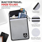 Mart Cobra Fireproof Document Bag with Zipper Fire and Waterproof Document Storage Fireproof Money Bag Cash Fire Proof for Important Home Documents Safe Accessories Paper Holder Pouch Envelope Travel