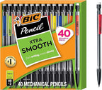 BIC Xtra Smooth Mechanical Pencil with 0.7 mm Medium Point, Refillable and Retractable, 40-Count Pack