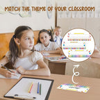 Name Tags for Classroom Cubbies, 30 Colorful Name Plates for Desks, Back to School Self Adhesive Name Tags Sticker for Teachers Elementary - A09