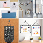 TORISING Cubicle Hooks 40 Pcs & Cubicle Clips 20Pcs Fabric Panel Wall Hooks Cubicle Clips Notes Memos Standard Size for Office Home Kitchen Room Board Hanging Supplies