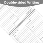 To Do List Notepad Half-Hour Hourly Schedules - Daily Planner Notepad Undated 52 Sheets Tear Off, 6.5" x 9.8" Planning Pad Checklist Productivity Note Pad for Work and Personal Organized