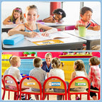PETCEE Desk Name Plates for Classroom - 36Pcs Personalized Student Desk Name Tags Stickers for Kids Self Adhesive Names Labels for Kindergarten Preschool Elementary Back to School Teach Supplies