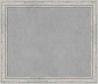 Amanti Art Silver Framed Magnetic Board 23x27 Medium Vision Board for use with Magnets, 100% Metal Sheet to Display Items as Office Decor or for Home Organization in mudroom, Kitchen or Kids Room