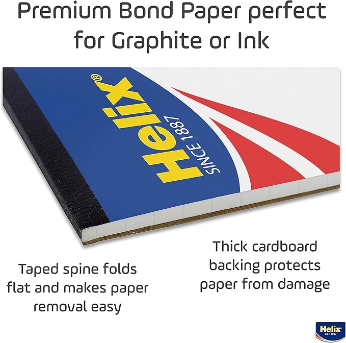 Helix Bond Pad, 4 x 4 Grid, 8.5 x 11 Inches, 50 Sheets (27111)