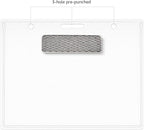 Amazon Basics Horizontal Magnetic Name Badge Holder - 600 Pack, Clear