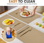 ALIUNI Drawer and Shelf Liner, Non-Slip Kitchen Cabinet Liners Non-Adhesive Thick Strong Grip Waterproof Washable Mats Protect Dresser Shelves Cupboard Bathroom Cabinets, Beige, 12 in X 20 FT