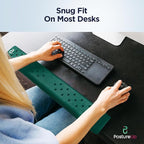 EdgeRest PostureUp L-Shaped Desk Long Wrist Rest Elbow, Forearm & Wrist Comfort Support for Table or Desk Edge, Non-Slip, Memory Foam Padding, Ergonomic Design for Work, Universal Fit, Forest Green