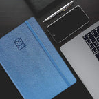 Wyze Planner Undated Daily Planner – 1-Year B5 Productivity Organizer with Two-Page Weekly Spread, Goal Setting, Habit Tracker, Weekly & Monthly Pages – Hardcover Time Management Notebook (Blue)