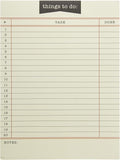 Graphique Library Card To-Do List Notepad | 150 Tear-Away Sheets | Task Planner | Daily Organizer | Memo Writing Pad | Priority Checklist | Undated | 6” x 8”