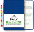Journal For Men & Women - Gratitude Journal, Mental Health & Self Care Journal For Women & Men - A5 - Blue - Productivity Store