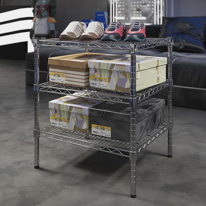 Regal Altair 21" Deep x 24" Wide x 27" Height Wire Shelving Kit | 3-Tier | NSF Commercial Storage Rack Unit