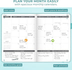 Clever Fox Dated Planner 2026-2027 – Weekly Life Planner Notebook for Time Management – Planner with Habits Tracker & To-Do List (Aquamarine)