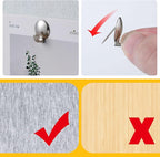 Zhengmy 30 Pcs Metal Cubicle Hooks Fabric Panel Wall Hooks Cubicle Clips Push Pins Picture Hangers for Bulletin Board 20 Lbs Kitchen Office Home Accessories Supplies(Silver)