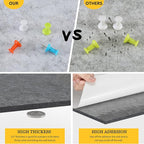Uoisaiko 12" Large Bulletin Board with 30 Push Pins, Pack of 8 Hexagon Felt Pin Board Notice Boards for Home Office, Felt Wall Tiles for Photos Memos