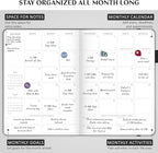 Legend Hourly Schedule Planner PRO Dated Jan 2026-Jan 2027 – Deluxe Weekly & Daily Organizer with Time Slots. Appointment Book Journal for Work & Time Management, A4 Hardcover, Black