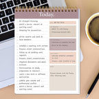 To Do List Notepad - Daily Planner Notepad Undated 52 Sheets, 6.5" x 9.8" Planning Pad Checklist Productivity Note Pad for Work and Personal Organized