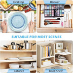 MooiFun Drawer Liners, Waterproof Shelf Liner, Anti-Slip Non-Adhesive BPA Free Kitchen Cupboard Cabinet Liner Refridge Fridge Mats Sink Protector Strong Durable for Home (White/23.6in x 20Ft)