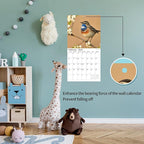 2026 Wall Calendar,Calendar 2026, November 2025 - December 2026, Wall Calendar Song Birds, 12" x 24" Opened,Full Page Months Thick & Sturdy Paper for Calendar Organizing & Planning