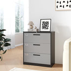 Fesbos 3 Drawer Lateral File Cabinet with Lock, Metal Steel Filling Cabinets for Home Office, Gray Lockable Storage Cabinet for Hanging Files Letter/Legal/F4/A4 Size-Assembly Required