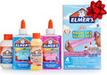 Elmer’s Neon Sky Slime Kit, Includes Transparent Color Liquid Glue, Crunchy and Cherry Limeade Scented Activators, 4 Piece Kit - Perfect for Birthday Parties, Gift Idea, Kids Activity