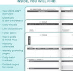 Clever Fox Dated Planner 2026-2027 – Weekly Life Planner Notebook for Time Management – Planner with Habits Tracker & To-Do List (Aquamarine)