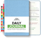 Best Daily Journal for Men & Women - Gratitude, Manifestation & Guided Journal with Prompts for Personal Growth (A5, Blue) - PRODUCTIVITY STORE