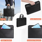 Fireproof Accordion File with Handle, Expandable File Folder Organizer, 13 Pockets Important Document Organizer with Lables & Zipper, Portable Paper File Organizer for Letter A4 Files