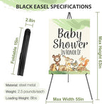 VAIIGO 63" Easel Stand for Wedding Sign Poster Display Easel Floor Adjustable Metal Black Art Easel Instant Folding Tripod Easel for Painting Canvas Wedding Welcome Sign Stand, 1Pack