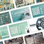 Custom Business Cards - Customizable Logo/Text/QR Code, 300gsm Matte Paper Front & Back Sides Printed, for Home Repair, Home Improvement, Laundry