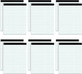 Graph Paper Pad 8.5 x 11, 12 Pack Graph Paper Notebook, 4x4 Graph Ruled, Grid Paper Pad 8-1/2" x 11", Blueprint Quadrille Pads, Grid Paper Notebook 8.5 x 11, White 70 GSM Graft Paper, 30 Sheets/Pad