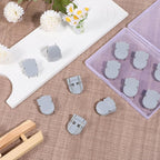Eldraqth Cubicle Hooks, 12 Pcs Panel Cubicle Clips for Fabric Walls, Plastic Cubical Accessories for Office, Home, Kitchen, Room, Hanging Photos, Notes, Memos, Data Cableswork (Gray)