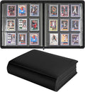Sibonic 9 Pocket TopLoader Binder, Holds 360 3”x4” Toploader Hard Cases, Sleeves Card Collection Binder, 20 Double Sided Pages, Compatible with Trading & Sports Holder - Black