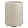 YMXYJM Modern Resin Trash Can Bin, Wastebasket for Bathroom, Kitchen, Office, Home, Beige