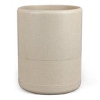 YMXYJM Modern Resin Trash Can Bin, Wastebasket for Bathroom, Kitchen, Office, Home, Beige