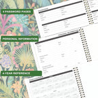 2026-2029 Monthly Planner - 3 Year Planner 2026-2029, Jul. 2026 - Jun. 2029, 9" x 11", 3 Year Calendar Planner 26-29, 36 Monthly Calendar with Tabs, Notes Pages, Inner Pocket - Tropical Plants