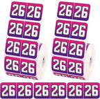 1000pcs 2026 Year Stickers, 3/4x1-1/2 Inch 26 Year Colored Self-Adhesive Stickers File Folder Labels Decals for Tab File Folders Office Supplies (Gradient)