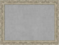 Amanti Art Silver Framed Magnetic Board 24x32 Medium Vision Board for use with Magnets, 100% Metal Sheet to Display Items as Office Decor or for Home Organization in mudroom, Kitchen or Kids Room
