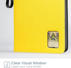 ProCase Trading Card Album with Window, 900 Pockets, Card Binder for Trading Cards, MTG, TCG, Baseball Cards, Football Cards Storage, Yellow