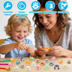 20 pcs Ocean Animal Pencil Topper Erasers for Kids Classroom Prizes, 3D Funny Pencil Top Erasers for Kids Class Treasure Box,Game Rewards,Party Favors, Non-Removable